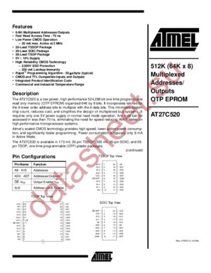 AT27C520-90SI datasheet  