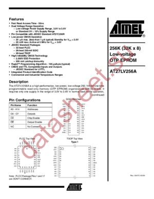 AT27LV256A datasheet  