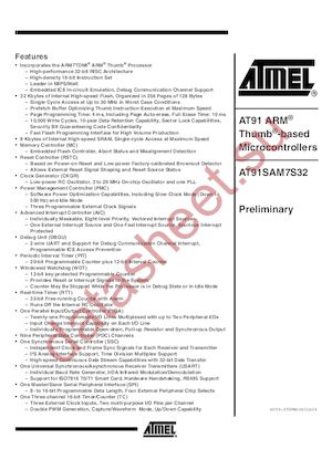 AT91SAM7S32-AI datasheet  