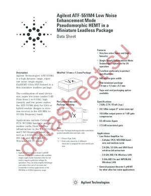 ATF-551M4-BLK datasheet  