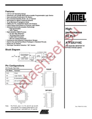 ATF22LV10C datasheet  