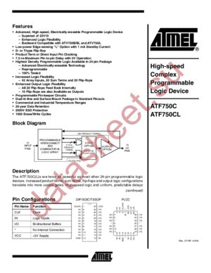 ATF750CL-15XC datasheet  