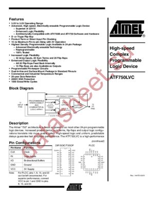 ATF750LVC-15X(1) datasheet  
