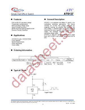 ATS137B-W-B datasheet  
