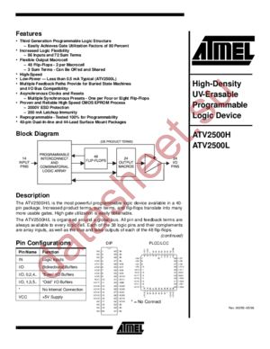 ATV2500L-30DM/883 datasheet  