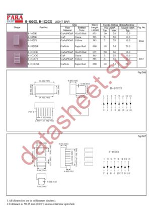 B-1020E datasheet  