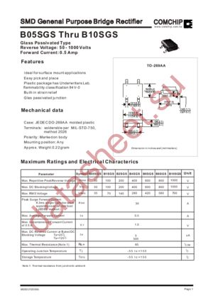 B10SGS datasheet  