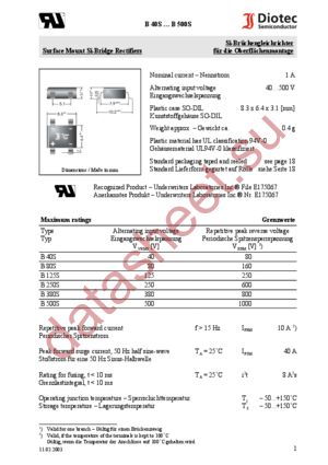 B500S datasheet  