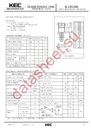 B1366 datasheet  