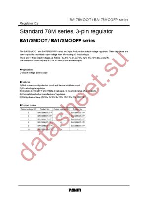 BA178M08T datasheet  