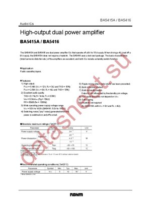 BA5415A datasheet  