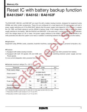 BA6162 datasheet  