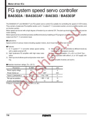 BA6303 datasheet  