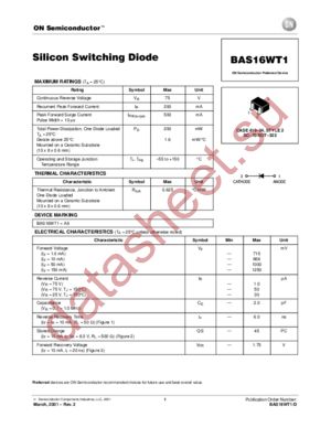 BAS16WT1-D datasheet  