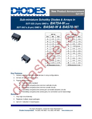BAS40-W datasheet  
