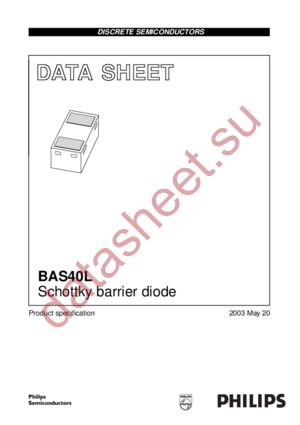 BAS40L datasheet  