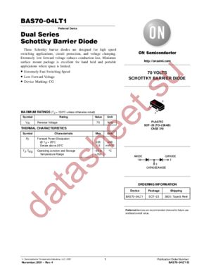 BAS70-04LT1-D datasheet  
