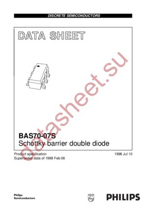 BAS70-07S datasheet  