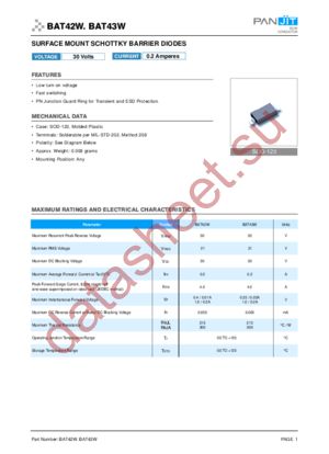 BAT43W datasheet  