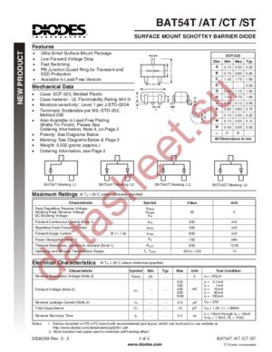 BAT54ST datasheet  