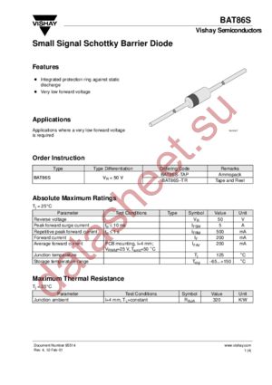 BAT86S datasheet  