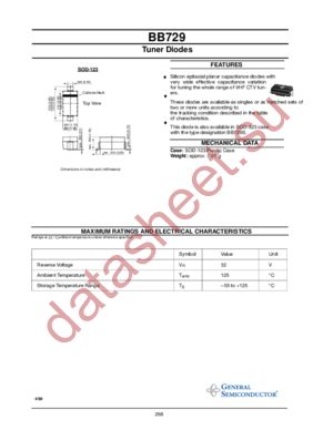 BB729 datasheet  