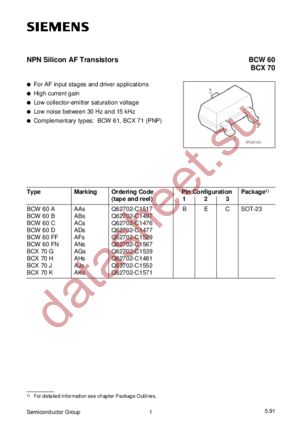 Q62702-C1497 datasheet  