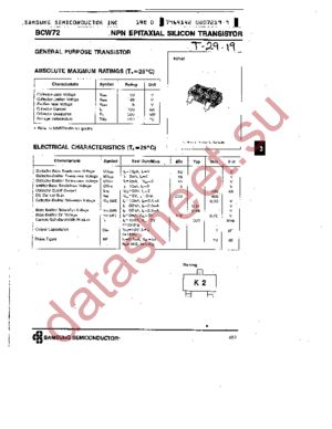 BCW72 datasheet  