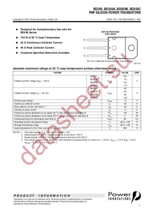 BD250A datasheet  