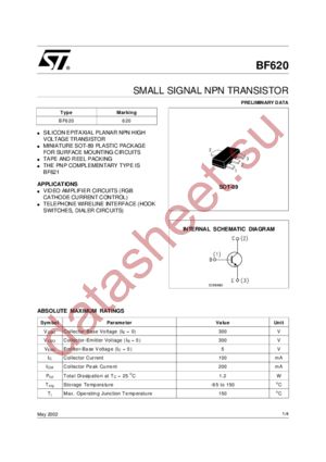 BF620 datasheet  