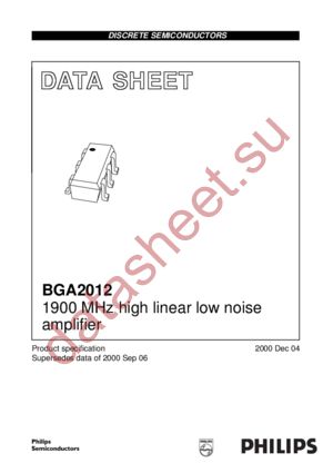 BGA2012 datasheet  