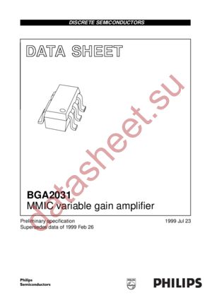 BGA2031 datasheet  