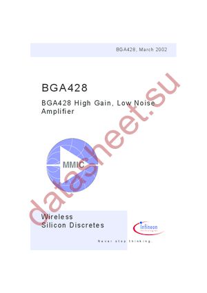 BGA428 datasheet  