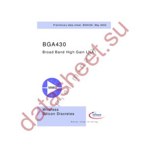 BGA430 datasheet  