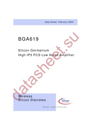 BGA619 datasheet  