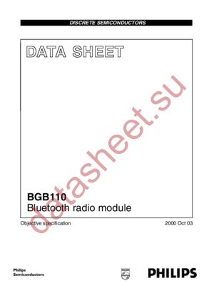 BGB110 datasheet  