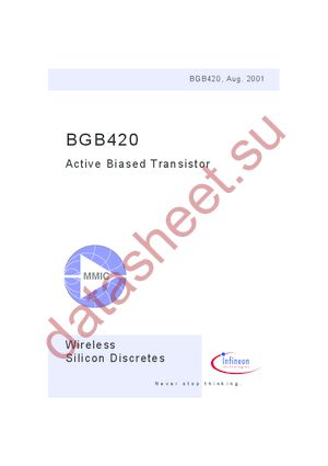 BGB420 datasheet  