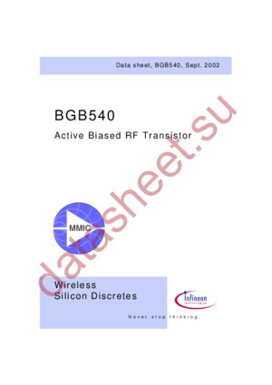 BGB540 datasheet  