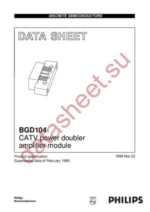 BGD104 datasheet  