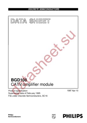 BGD108 datasheet  