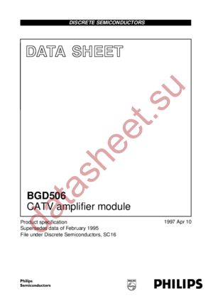 BGD506 datasheet  