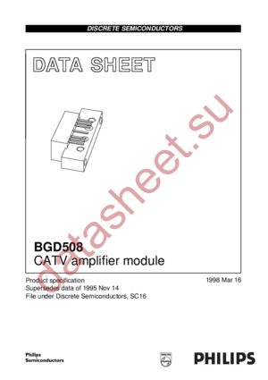 BGD508 datasheet  