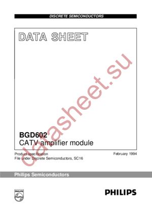 BGD602 datasheet  