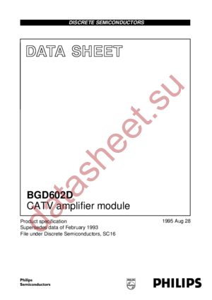 BGD602D datasheet  