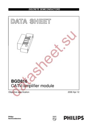 BGD816 datasheet  