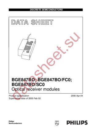BGE847BO datasheet  