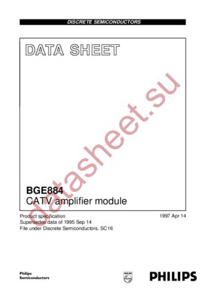 BGE884 datasheet  
