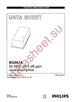 BGS67 datasheet  