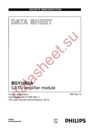 BGY1085 datasheet  