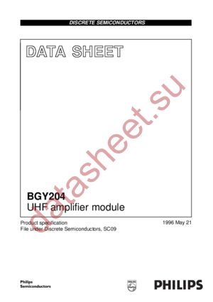 BGY204 datasheet  